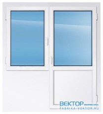 Балконный блок REHAU 1600×2150 мм производство пластиковых окон